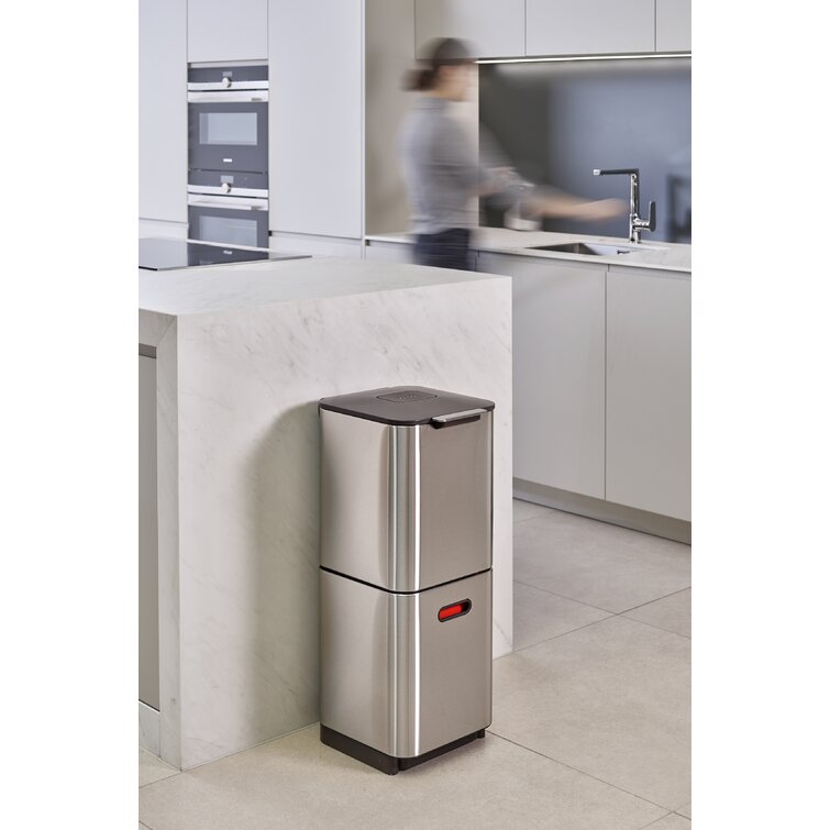 Joseph Joseph Totem Waste & Recycling Dual Kitchen Trash Can